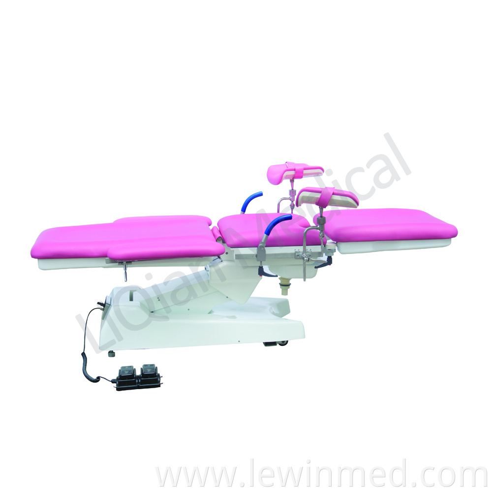 Hospital gynecological delivery bed